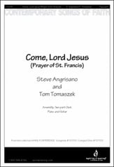 Come Lord Jesus SA choral sheet music cover